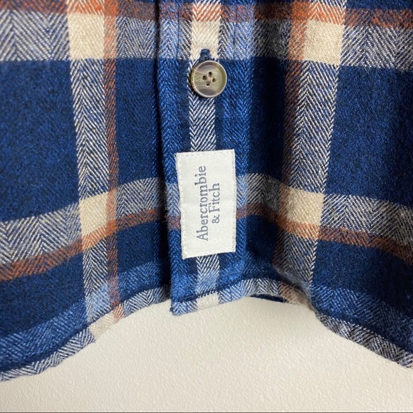 NWT Men’s Blue Flannel A&F Button Up Jacket 5003 - Picture 10 of 11
